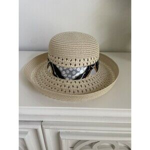 Marc And Mel Beige Straw Sun Hat